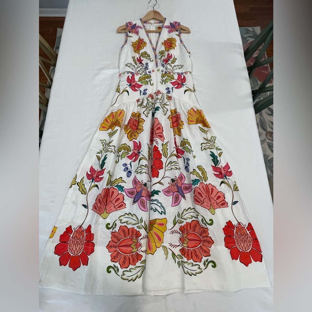 FARM Rio | NWT | Floral Insects Maxi Dress| M - Picture 2 of 12